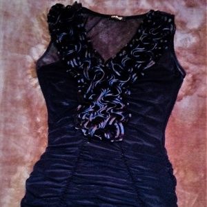 Flirty Black Cocktail Dress